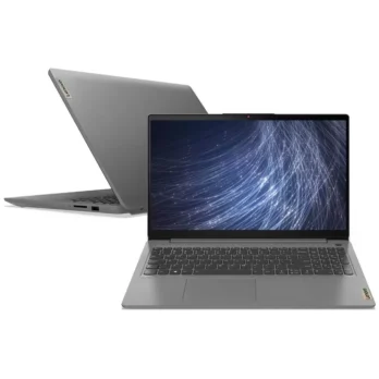 Notebook Lenovo Ultrafino IdeaPad 3 R7-5700U 8GB 512GB SSD Windows 11 15.6″ 82MF0008BR Cinza